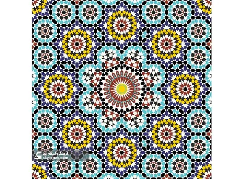 آسمان مجازی طرح الگوی هندسی و کاشی