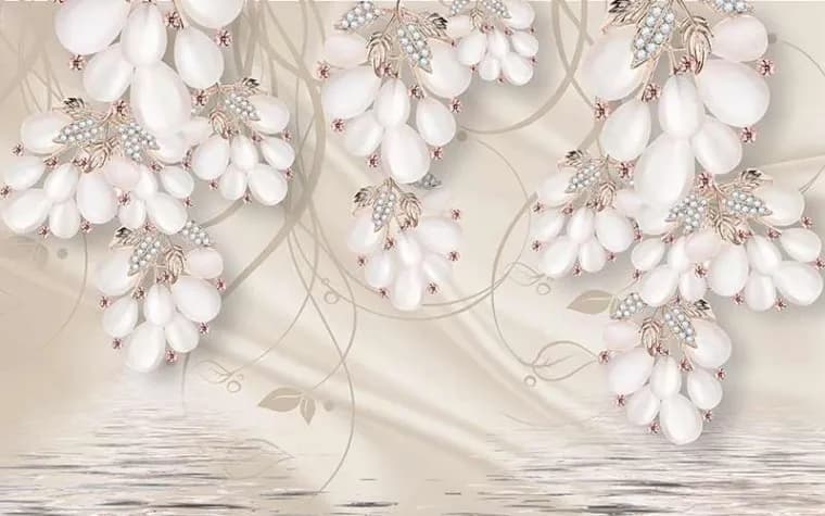 پوستر دیواری سه بعدی مروارید