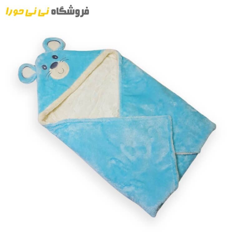 پتو دورپیچ کلاه دار طرح موش پولیشی