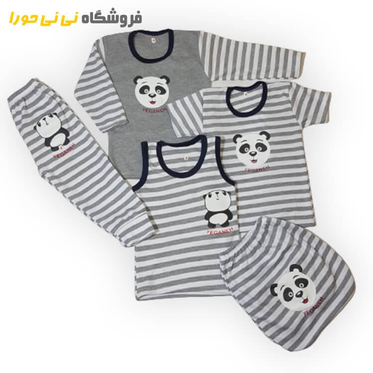 بلوز آستین کوتاه طرح پاندا سایز 123 — تصویر ۲