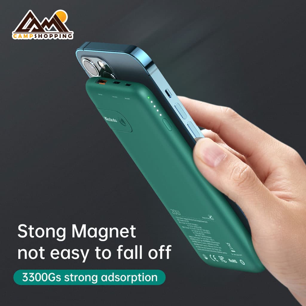 پاور بانک وایرلس شارژ مک دودو مدل MC-559 ظرفیت 10000 میلی آمپر — تصویر ۷