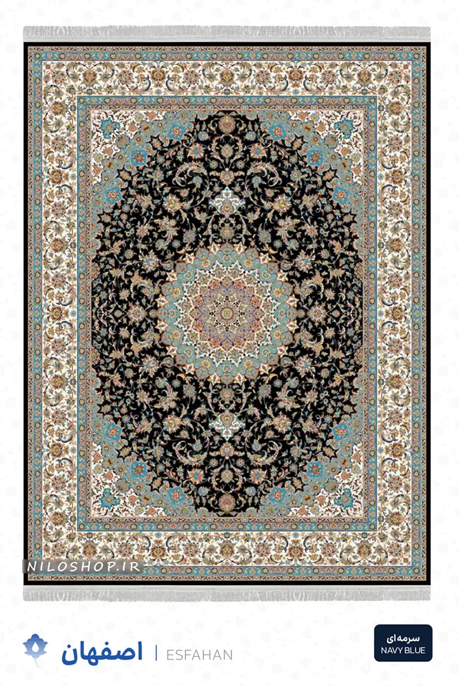 فرش ماشینی 1200 شانه | طرح اصفهان — تصویر ۶