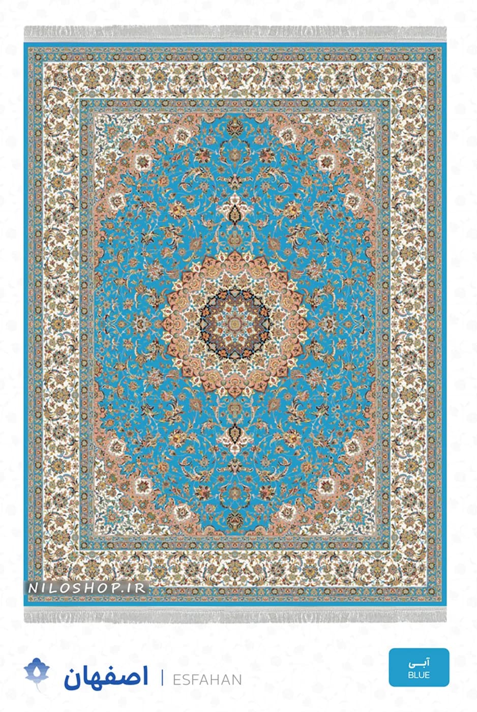 فرش ماشینی 1200 شانه | طرح اصفهان — تصویر ۳