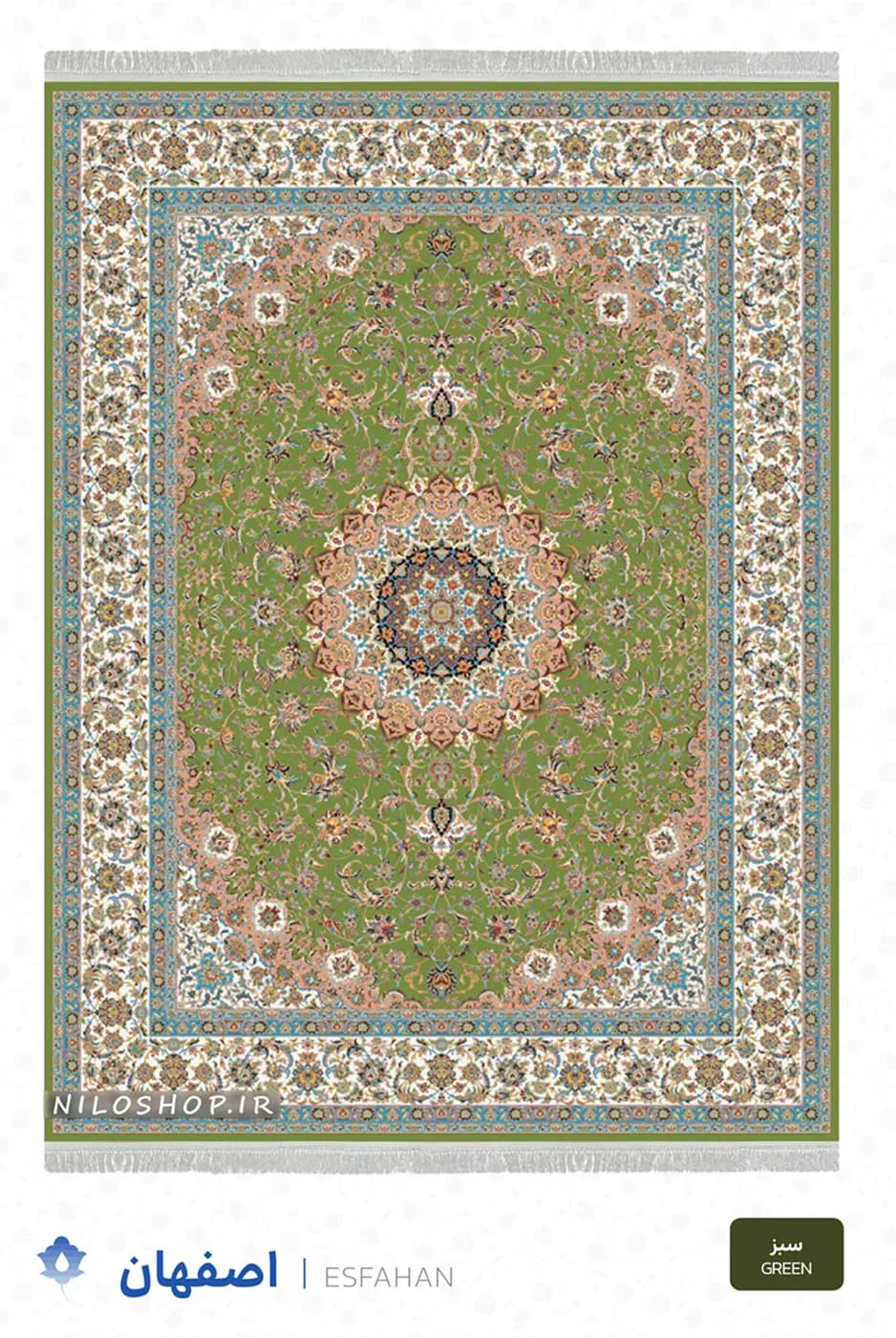 فرش ماشینی 1200 شانه | طرح اصفهان — تصویر ۵