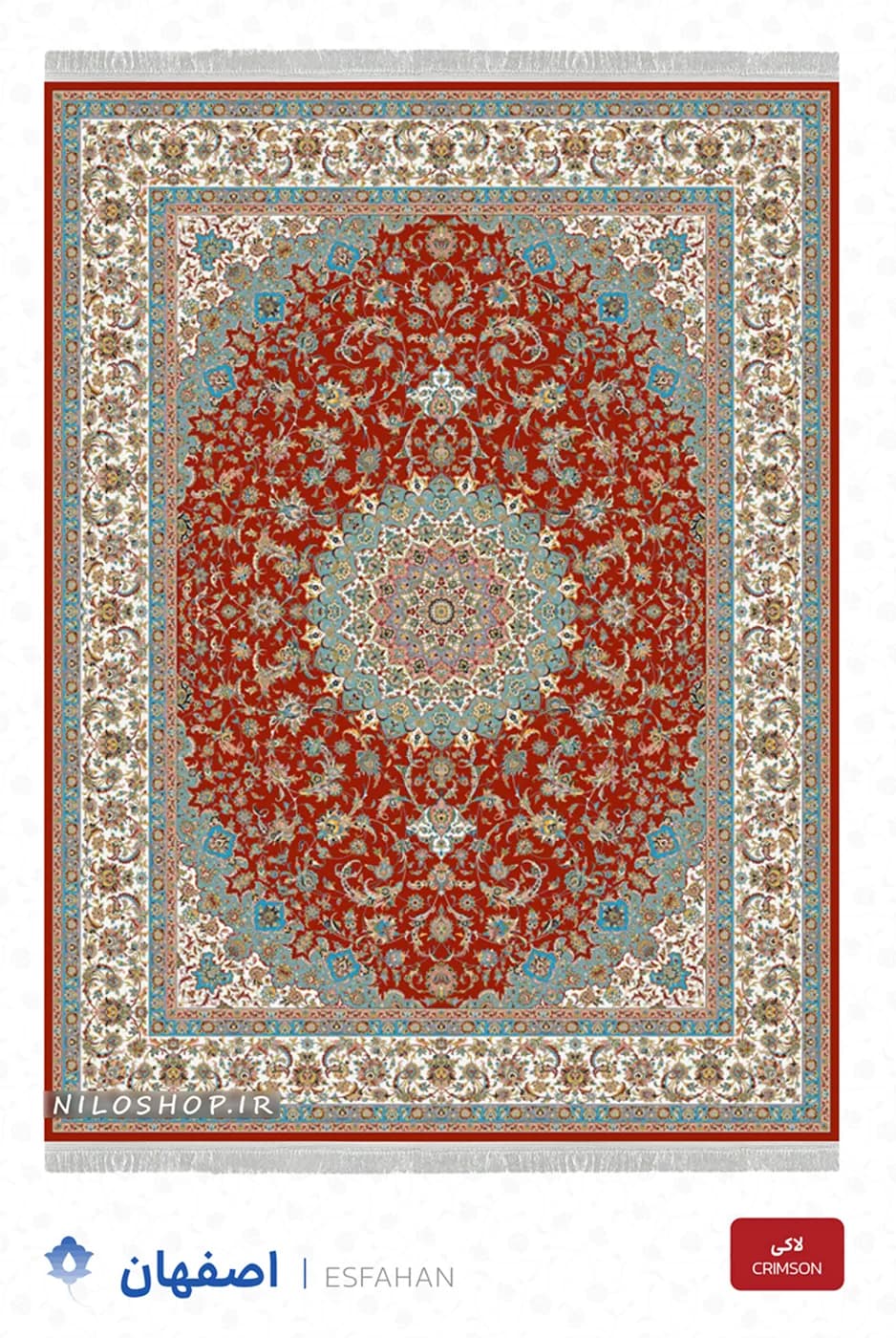 فرش ماشینی 1200 شانه | طرح اصفهان — تصویر ۴