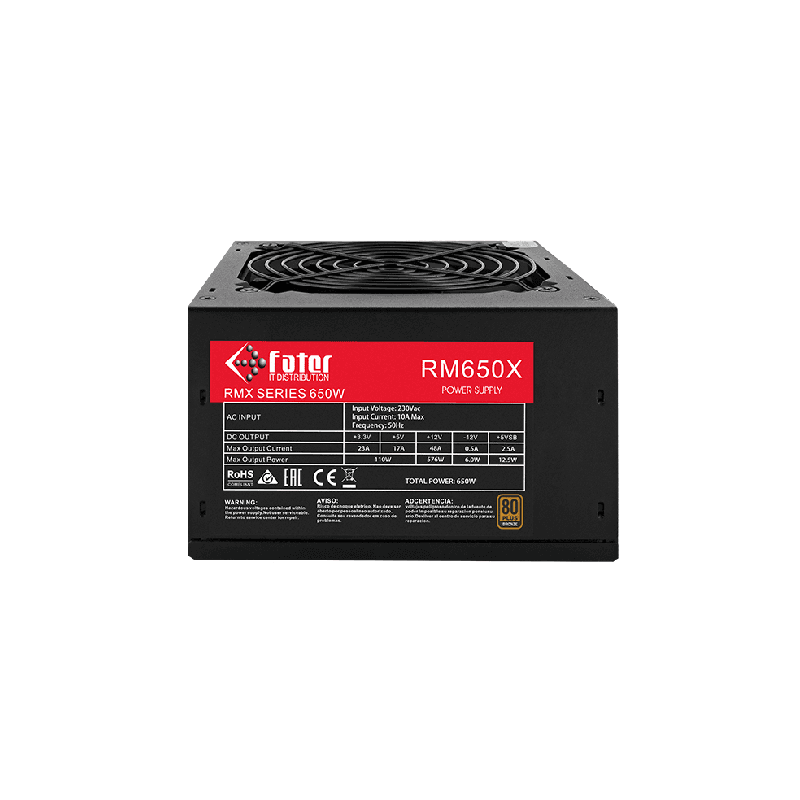 پاور کامپیوتر فاطر 650 وات RM650X — تصویر ۳