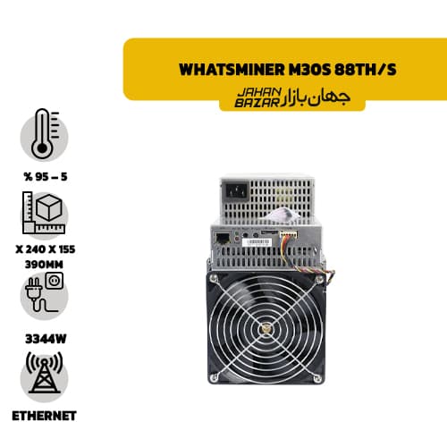 ماینر استوک میکرو بی تی Whatsminer M30S 88Th/s