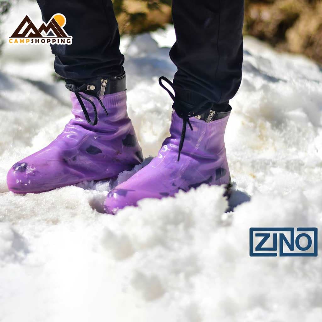کاور کفش ضد آب ساق بلند سیلیکونی Zino — تصویر ۴