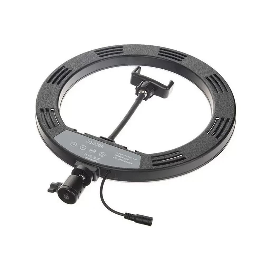 رینگ لایت ( 30 سانتی متر 30 وات) YQ-320A Ring Light + آینه — تصویر ۳