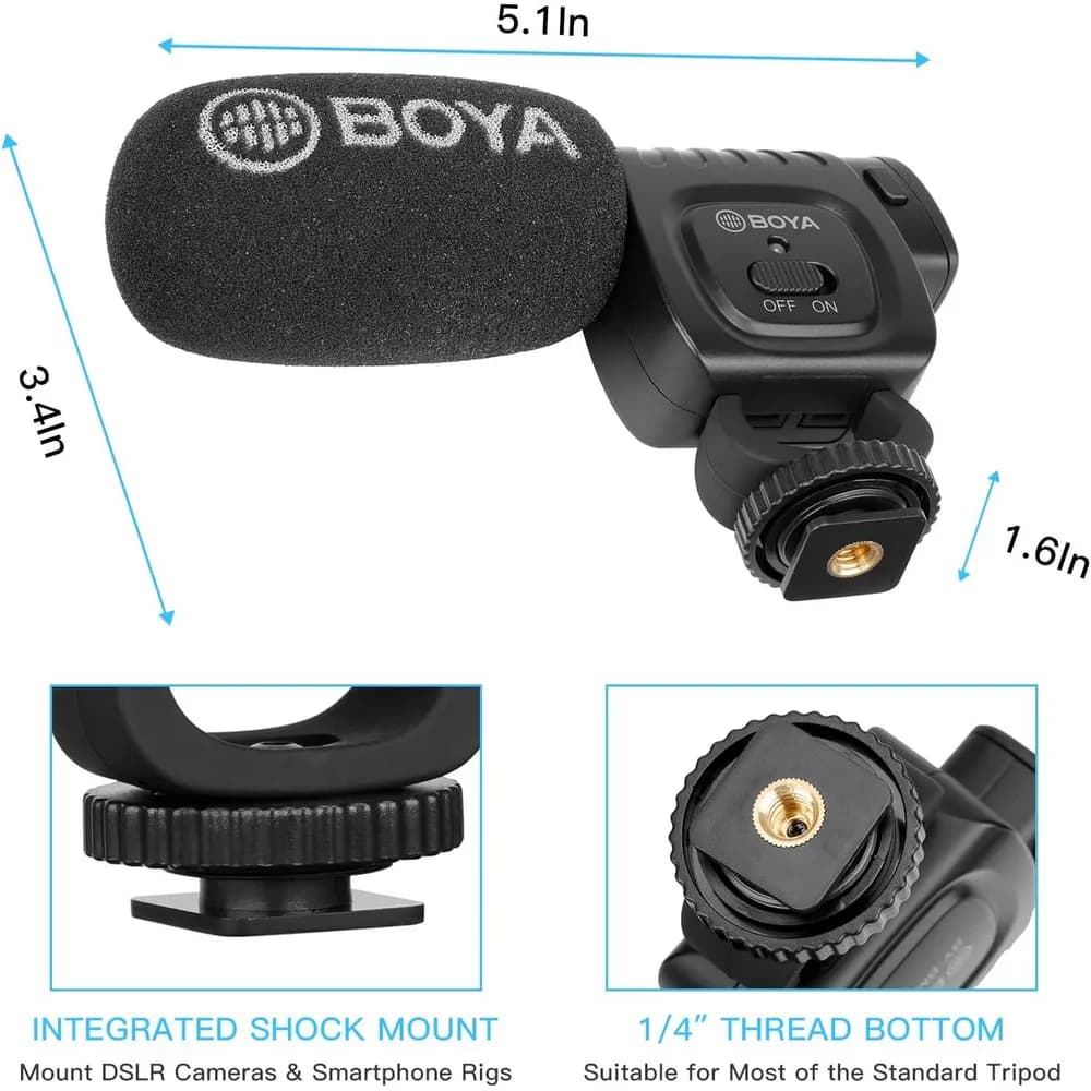 میکروفن شاتگان بویا BOYA BY-BM3011 Microphone — تصویر ۲