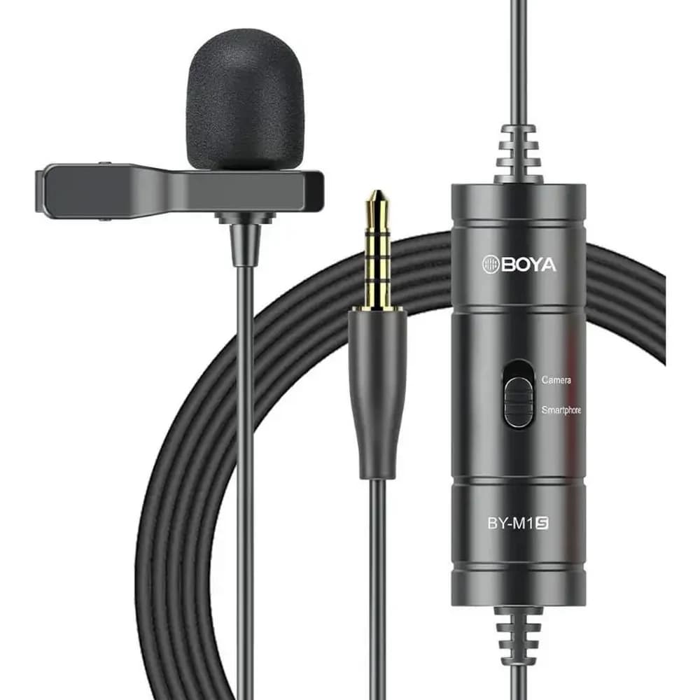 میکروفون یقه ای بویا BOYA BY-M1S Lavalier Microphone — تصویر ۲