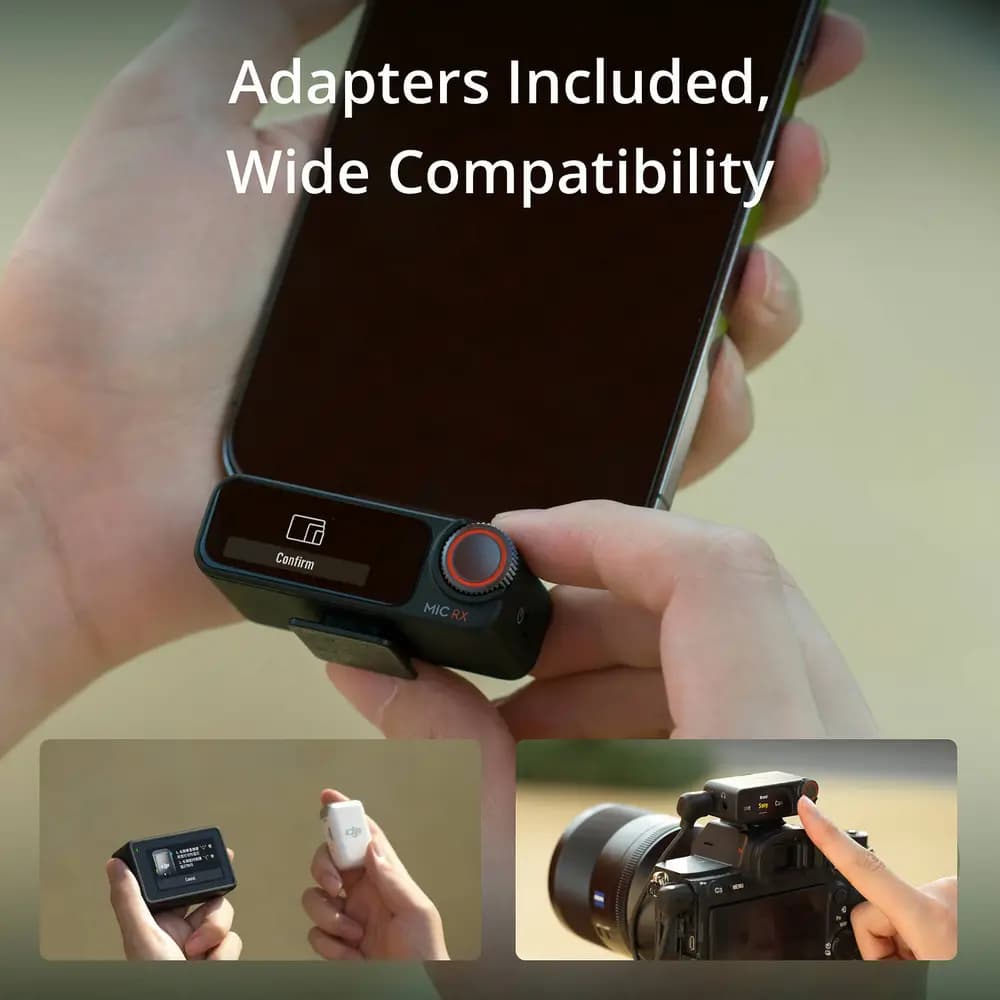 میکروفون dji mic 2 برای دوربین و تلفن هوشمند دو کاربره — تصویر ۳
