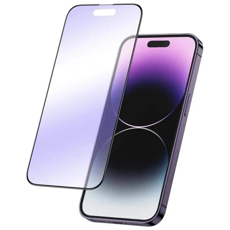 گلس گرین لاین مدل Purple Anti-blue Matte مناسب برای گوشی موبایل اپل iphone 16/15/14 pro — تصویر ۵