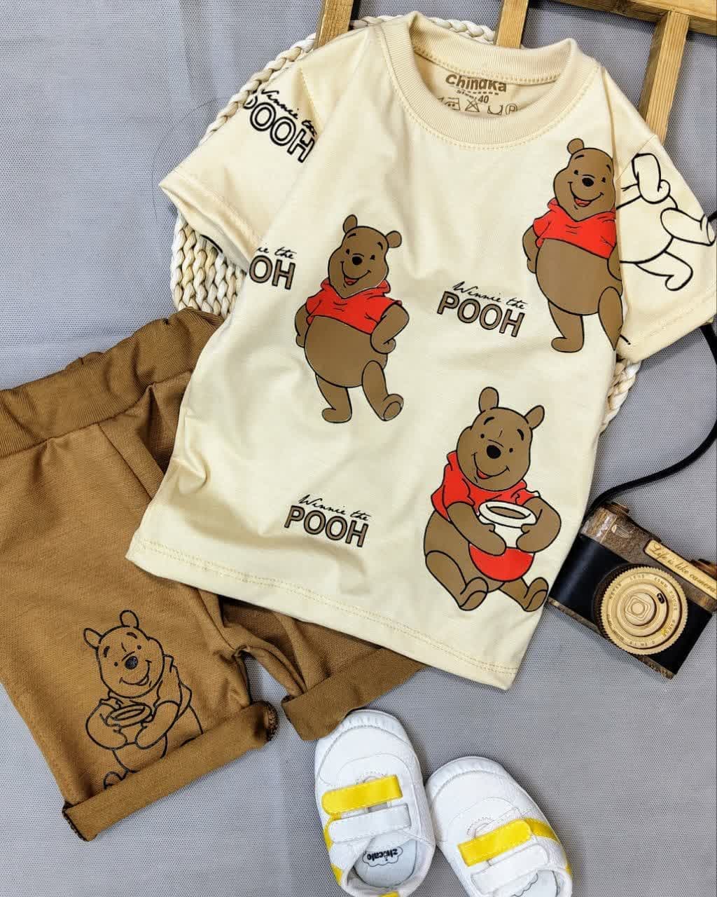 تیشرت و شلوارک بچگانه خرس POO — تصویر ۳