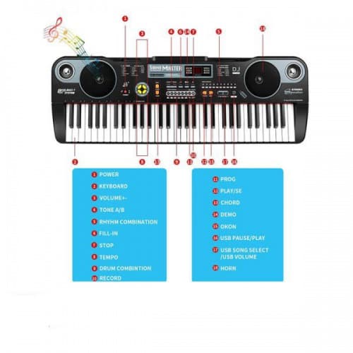 ارگ اسباب بازی مدل MQ-860USB — تصویر ۱۱