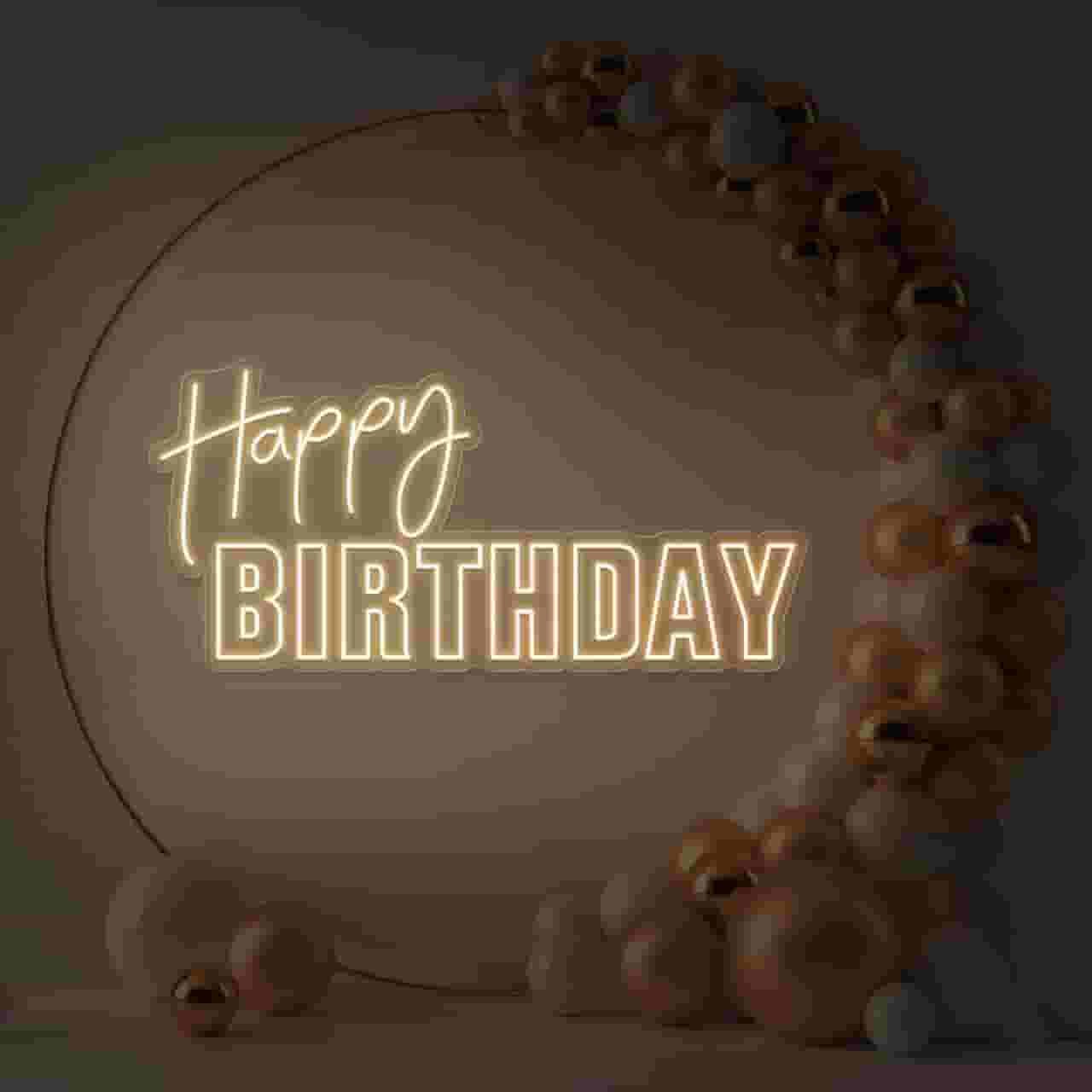 تابلو نئون “Happy Birthday”