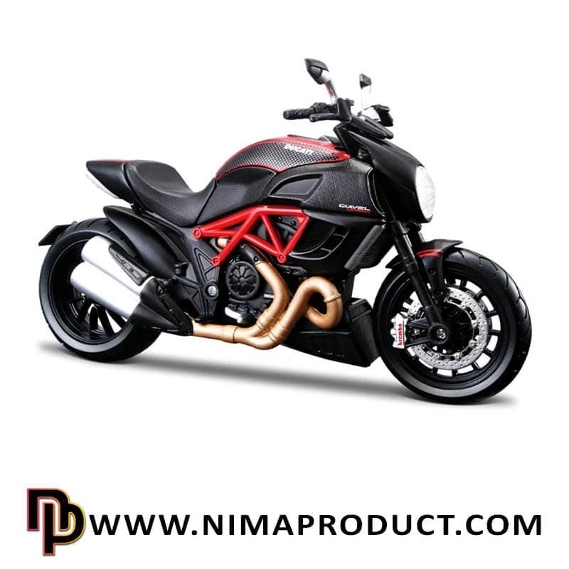 ماکت موتور سیکلت فلزی مدل DUCATI DIAVEL CARBON