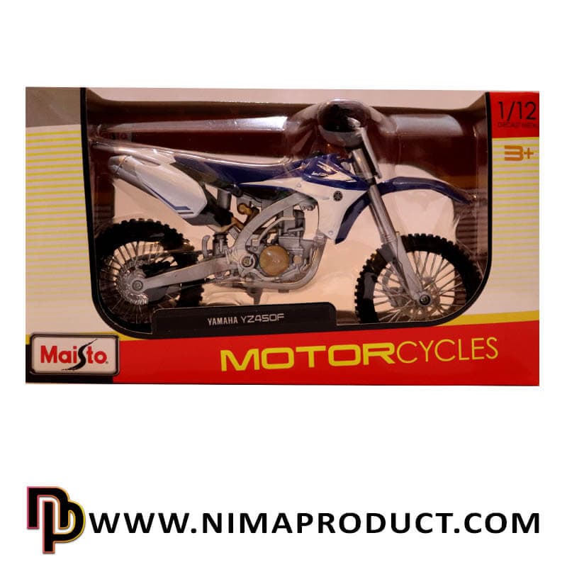 ماکت موتور سیکلت فلزی مدل YAMAHA YZ450F — تصویر ۶