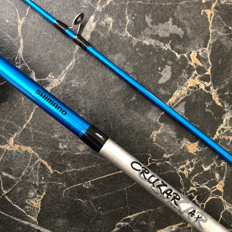 چوب ماهیگیری شیمانو فول کربن دو تکه اکشن ۶۰-۹۰ گرم ۱۸۰ سانتی متر SHIMANO CRUZAR AX — تصویر ۴
