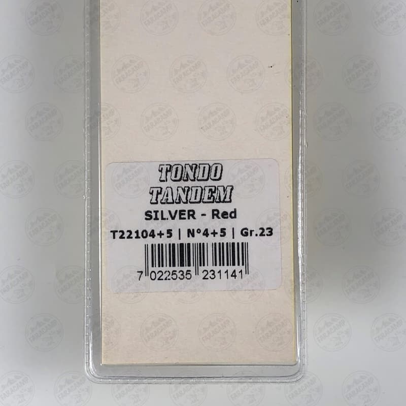 لانسه ماهیگیری سایز ۴+۵ ایلبا Tondo Tandem Silver-red T22104+5 ilba وزن ۲۳ گرم — تصویر ۲
