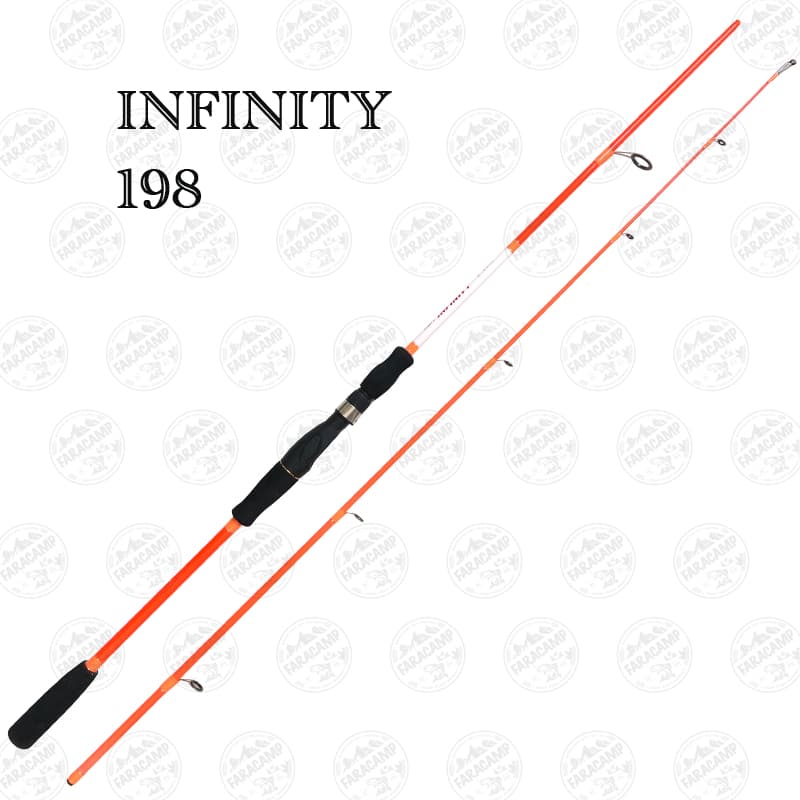 چوب ماهیگیری دو تکه قزلی ۱۹۸ سانتی متر INFINITY