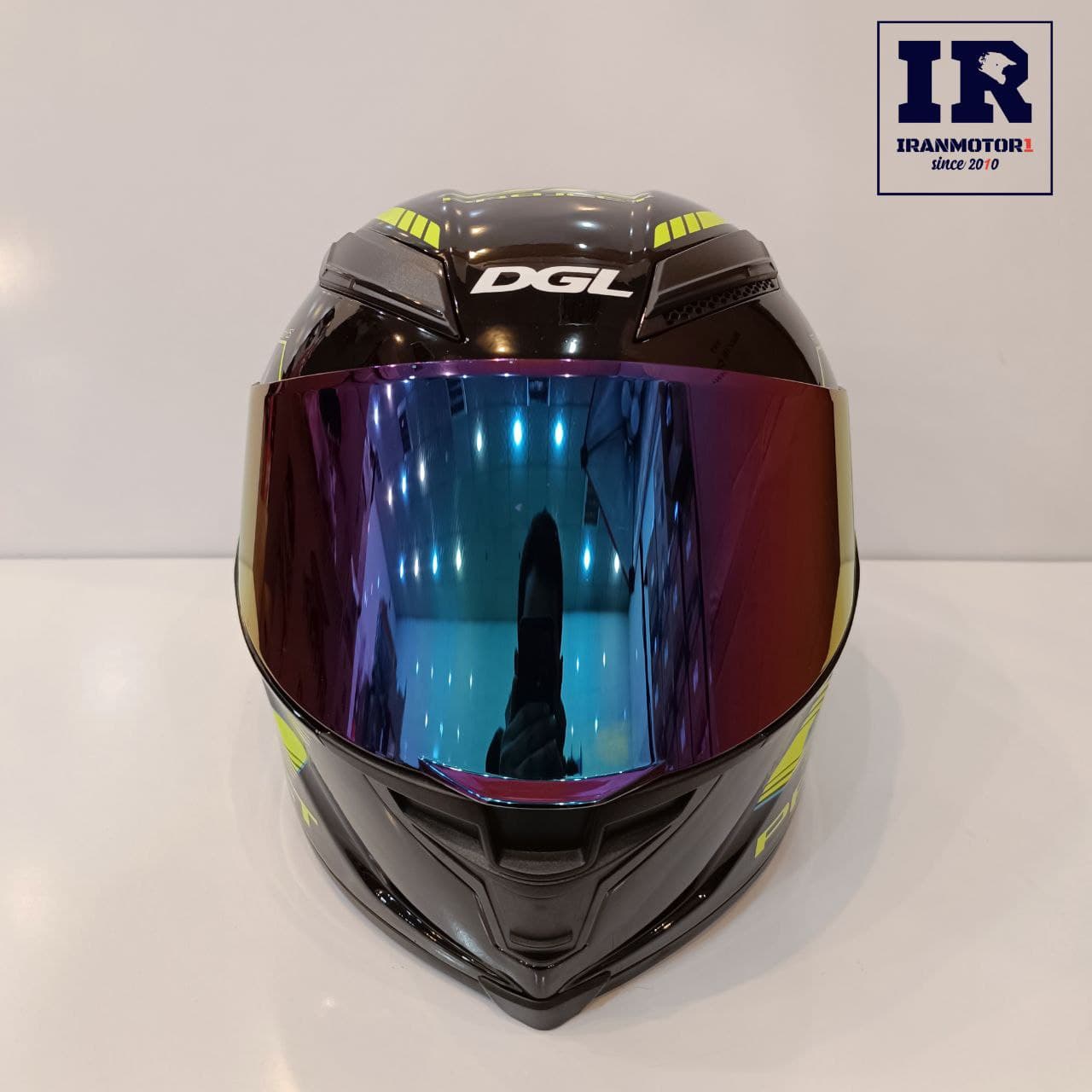 کلاه کاسکت طرح agv برند DGL کپی درجه یک چینی – طرح 46 مشکی فسفری — تصویر ۳