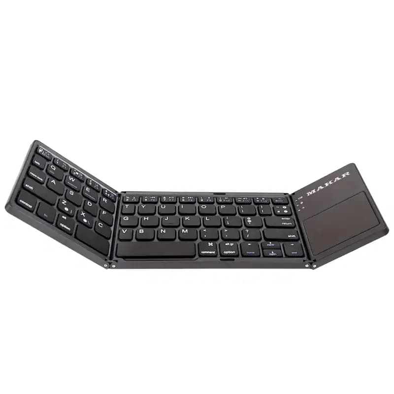 کیبورد و تاچ‌پد تاشو بی سیم MAKAR مدل MK-WIRELESS-TOUCHPAD ساخت تایوان — تصویر ۲