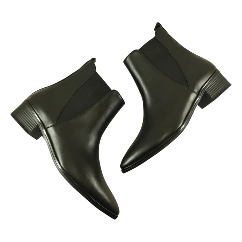 نیم بوت زنانه چرم طبیعی کد 615 — تصویر ۳