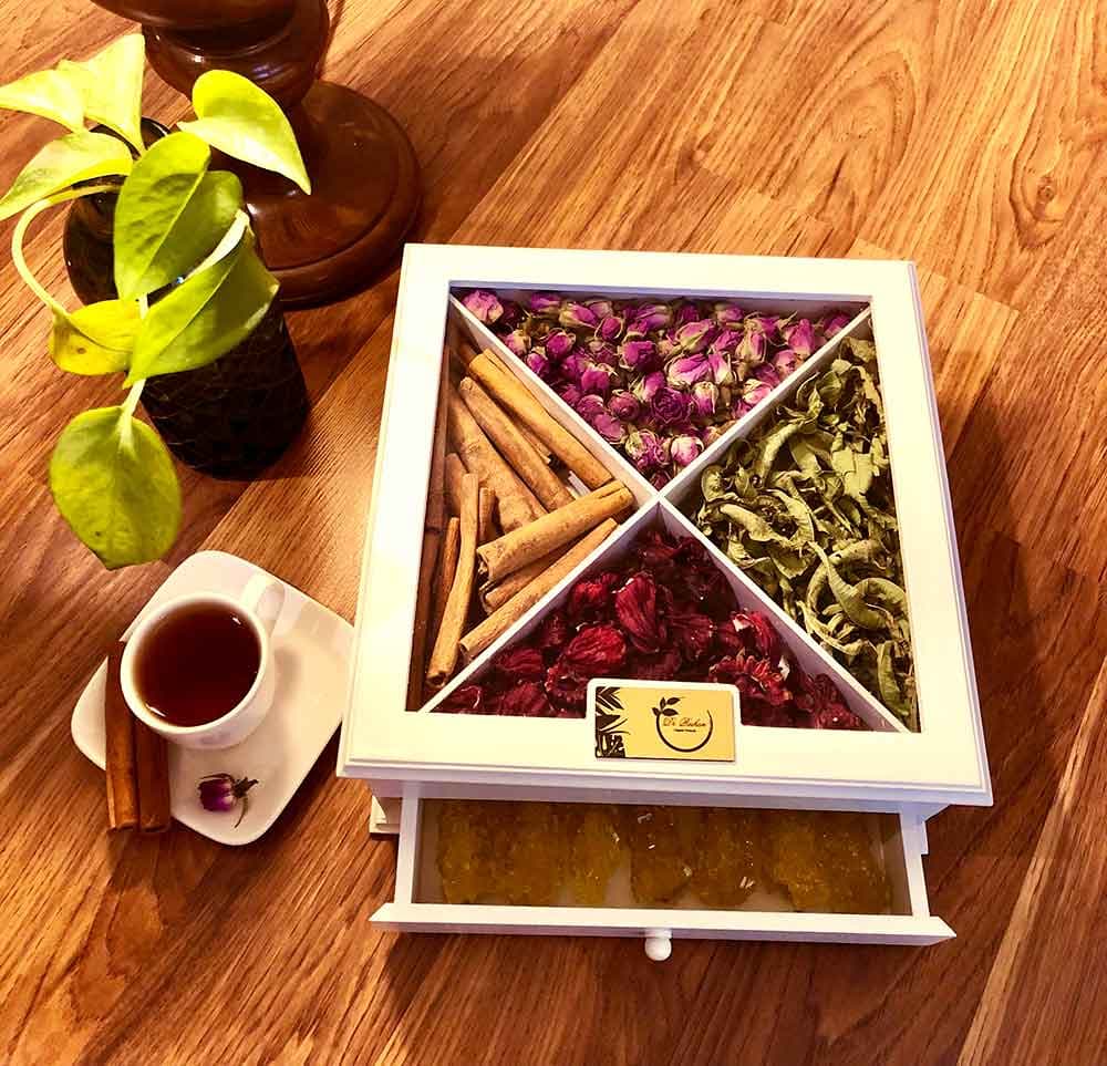 باکس دم نوش کشودار