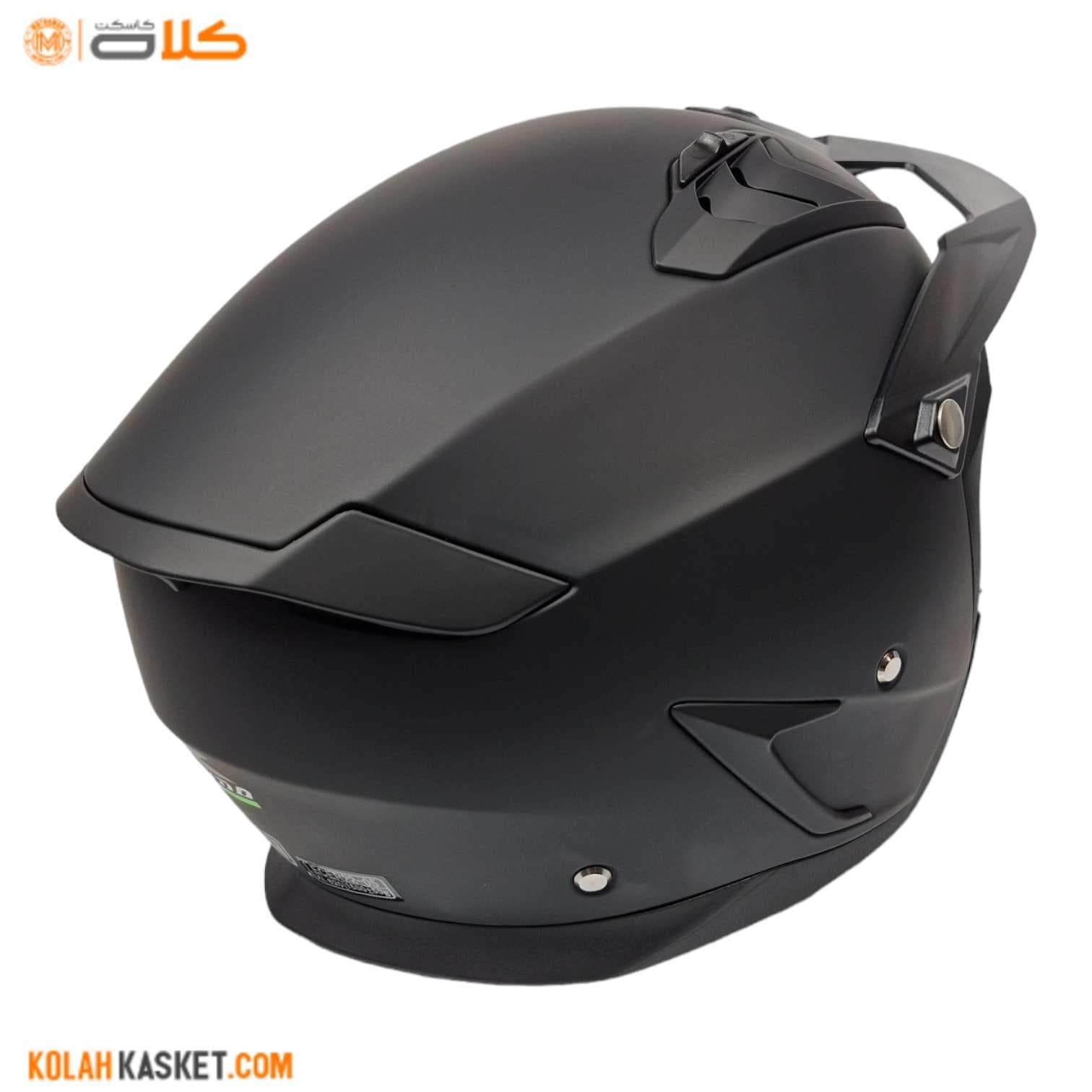 کلاه کاسکت فک جدا شونده راپیدو | Matte black – کد 890 — تصویر ۸