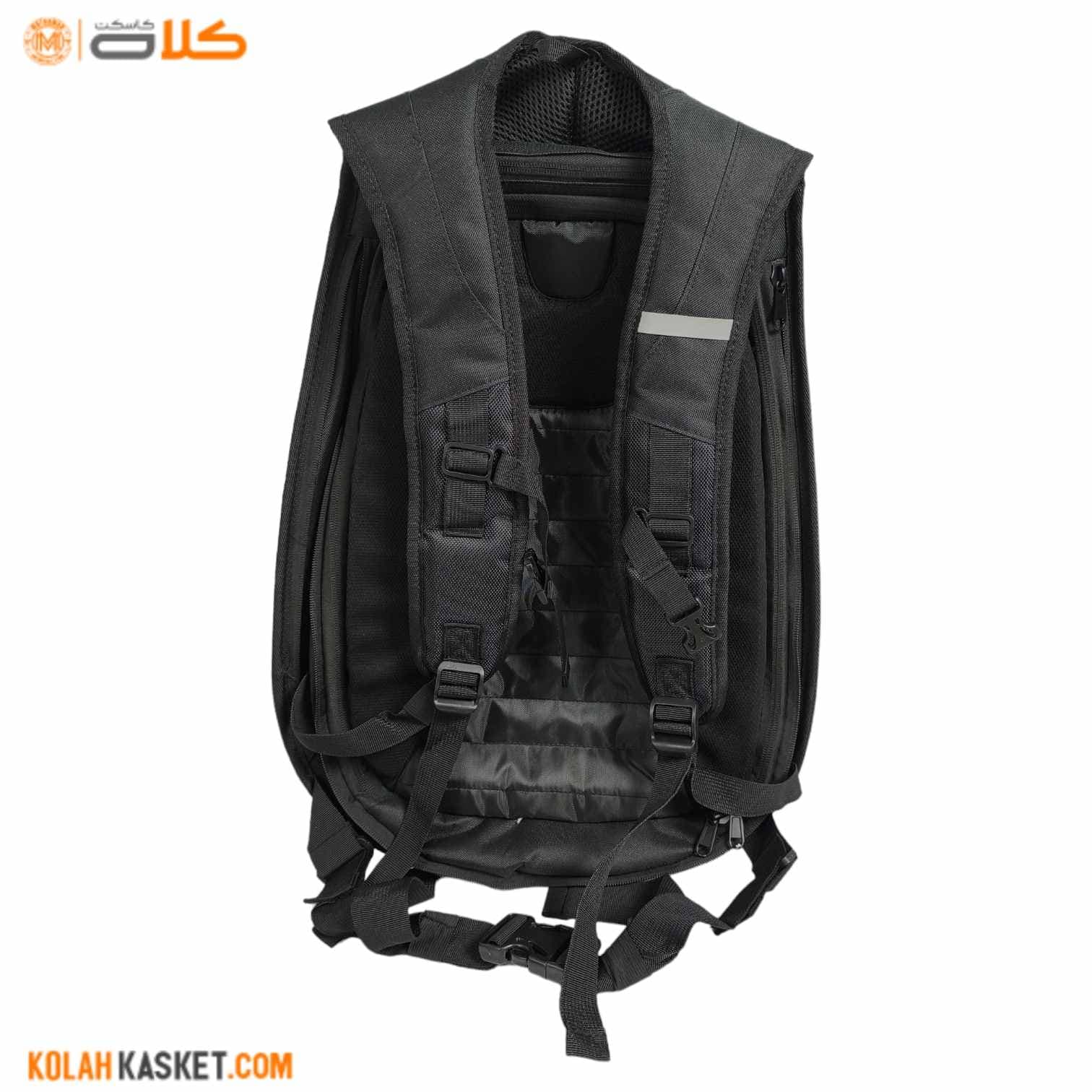 کوله پشتی موتور سواری حرفه ای alpinestars طرح کربن مشکی کد 34 — تصویر ۳