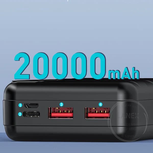 پاوربانک LANEX 20000mah LP16 — تصویر ۴