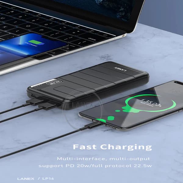 پاوربانک LANEX 20000mah LP16 — تصویر ۲