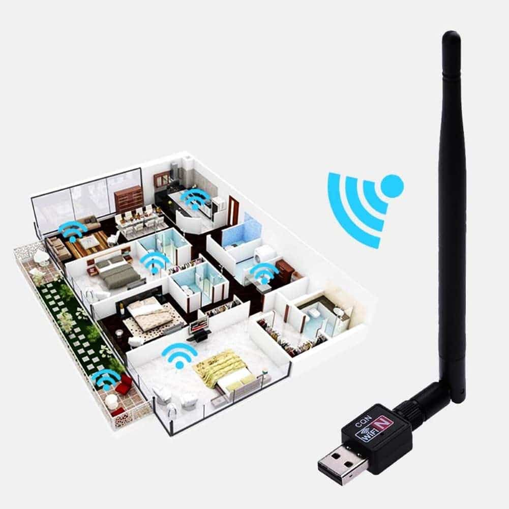دانگل کارت شبکه USB 2.0 Wireless 802.11N Lan با سرعت 600mbps سازگار با سیستم های رومیزی، لپ تاپ — تصویر ۲