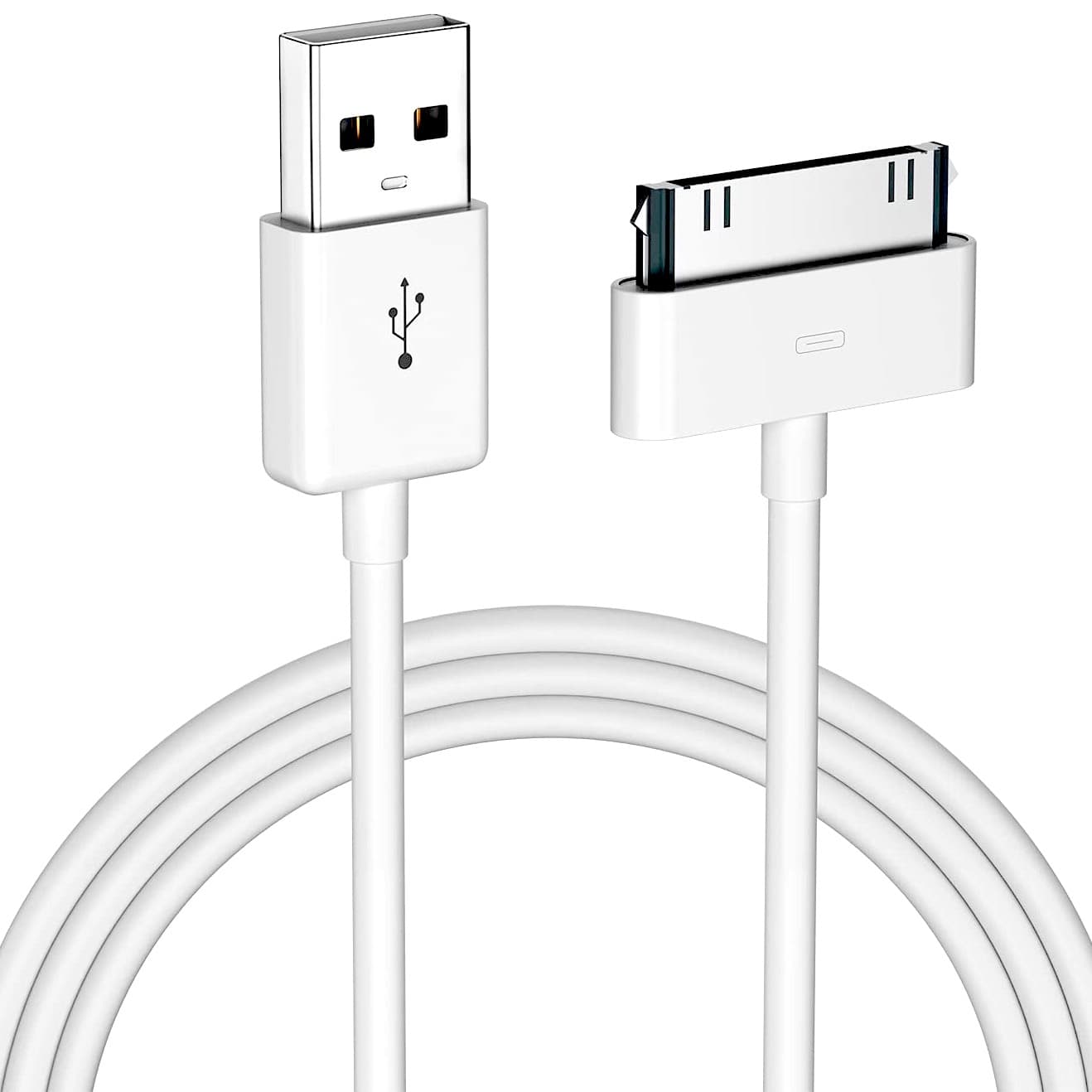 کابل شارژ 30 پین تبدیل USB به 30 پین به طول 1 متر مناسب برای مدل های iphone 3G تا iphone 4S و ipad و ipad 2 و ipad 3