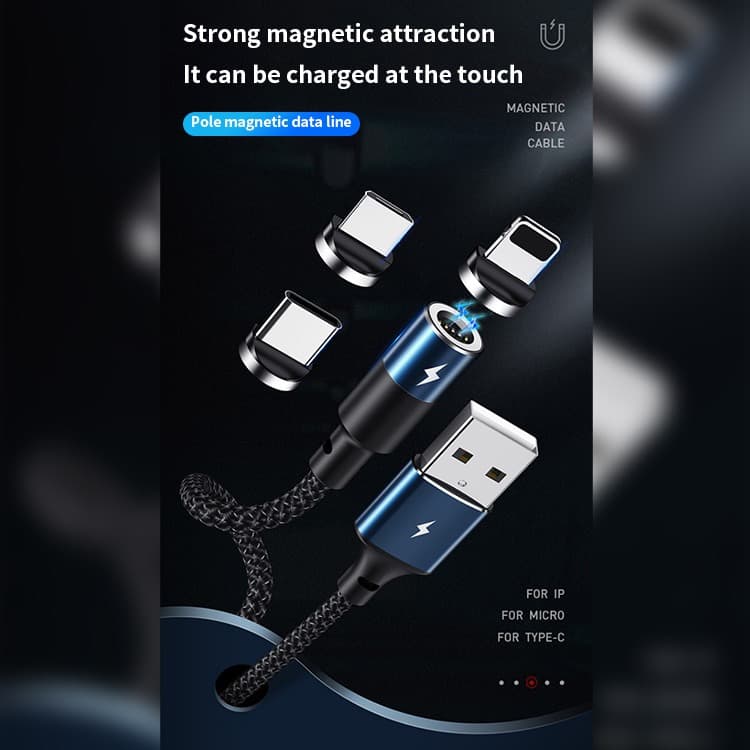 کابل شارژ لایتنینگ مگنتی مغناطیسی USB به Lightning با شدت جریان 2.4 آمپر، برند ریمکس مدل Smart ZIGIE Rc-102i با سری های آلمینیومی led دار ، پوشش بیرونی کنفی بافته شده طول 1.2 متر — تصویر ۷
