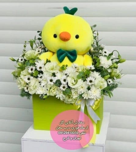 دسته گل برای نوزاد دو قلو پسر