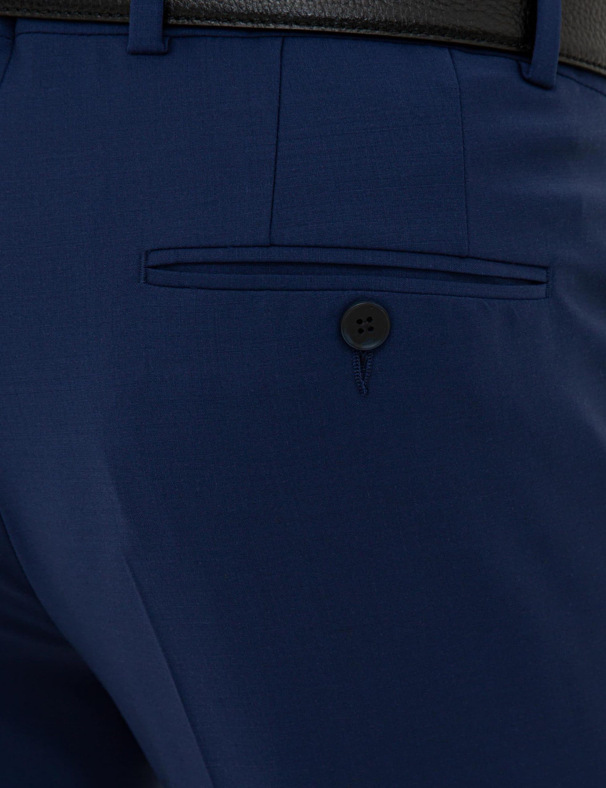 شلوار پارچه ای مردانه آبی لاجوردی روشن کاشارل — تصویر ۴