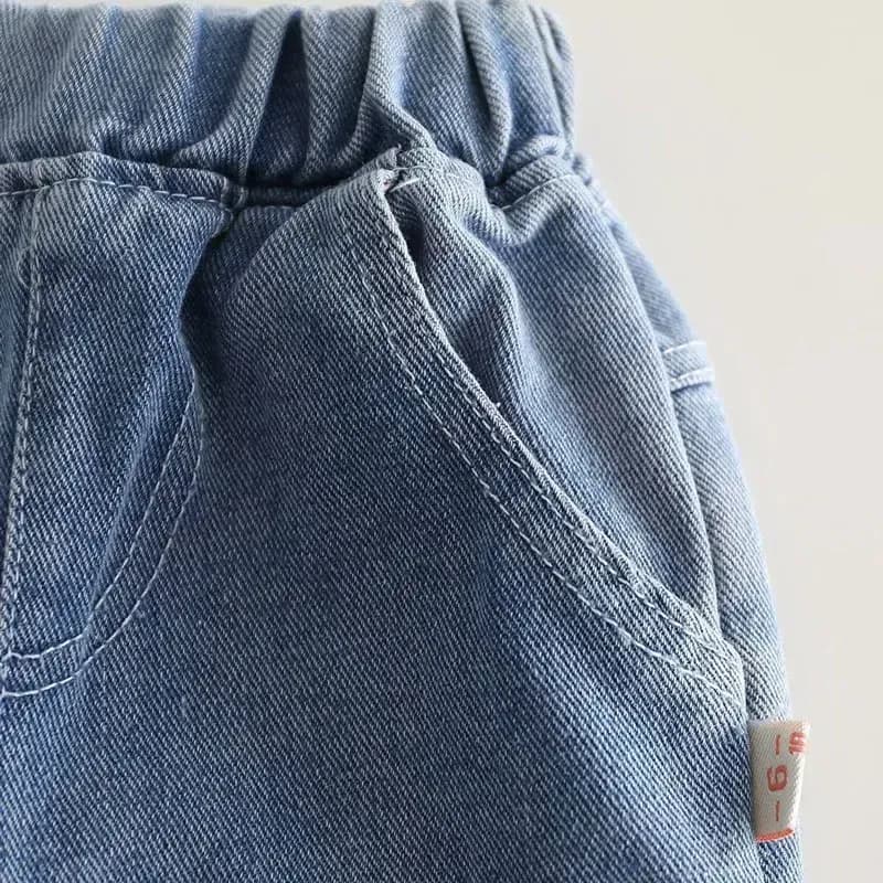 ست بلوز دورس و شلوار جین طرح تدی اسپرت وارداتی بچهگانه — تصویر ۵