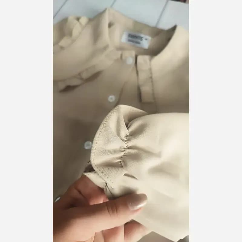 ست شومیز و شلوار دخترانه پاپیون دار پارچه مازراتی درجه یک مناسب 2.5 تا 8 سال — تصویر ۶