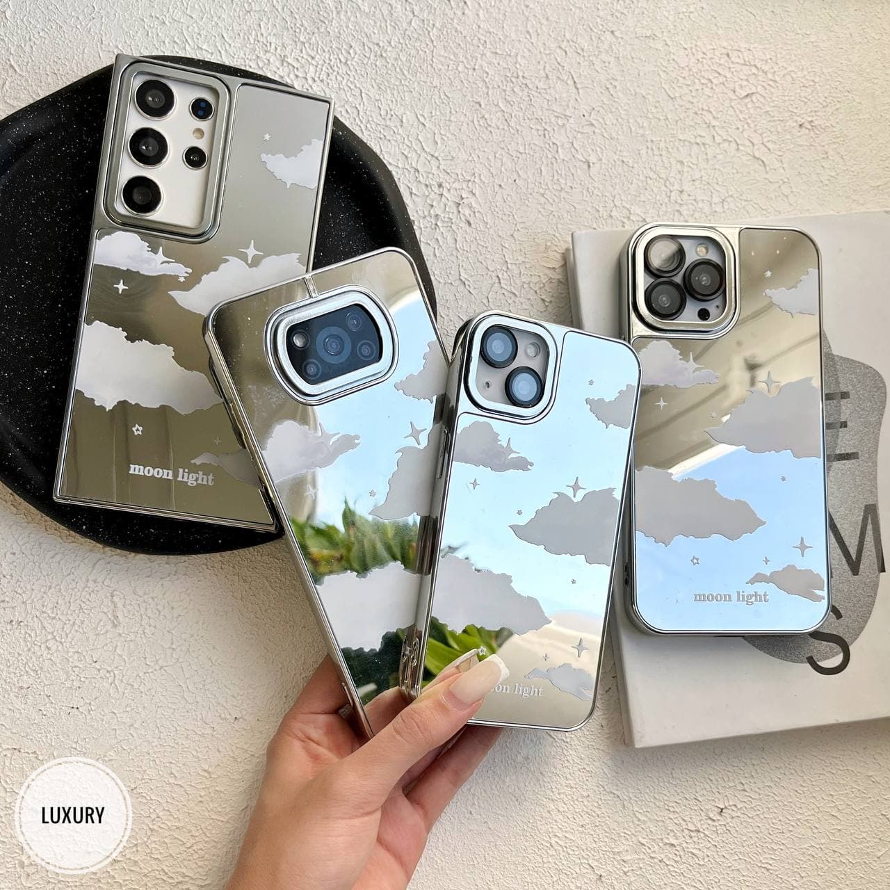 قاب Moon light آیینه ای (آیفون سامسونگ شیائومی) — تصویر ۲