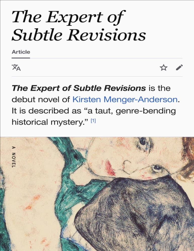 کتاب The Expert of Subtle Revisions (متخصص ویرایش های ظریف) نسخه انگلیسی PDF | کیرستن منگر-اندرسون