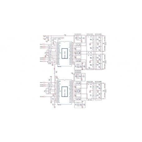 برد آمپلی فایر حرفه ای 2x50W+100W XH-M139 (چیپ 16 پین) — تصویر ۸