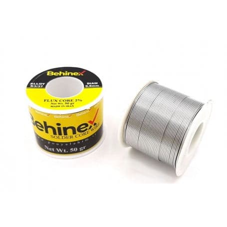 سیم لحیم 0.8mm 50g مارک بهینکس — تصویر ۳