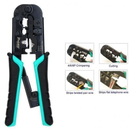 آچار سوکت زن تلفن و شبکه پروسکیت Proskit مدل CP-376TR — تصویر ۷