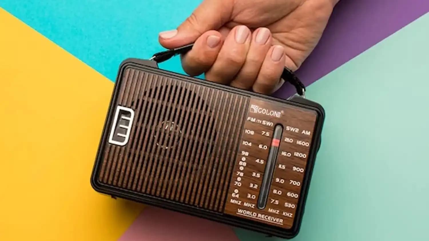 رادیو گولون GOLON مدل RX-608ACW | رادیو موج FM، AM و SW با آنتن تلسکوپی — تصویر ۴