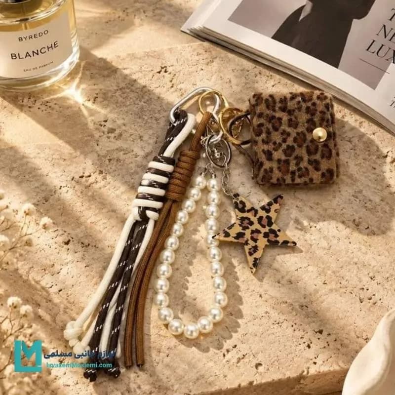چارم بگ پلنگی ستاره کد C3999 | لوازم جانبی مسلمی