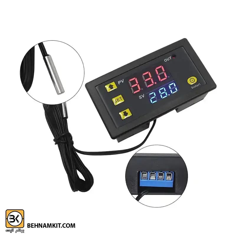 ترموستات W3230 digital thermostat 220V — تصویر ۴