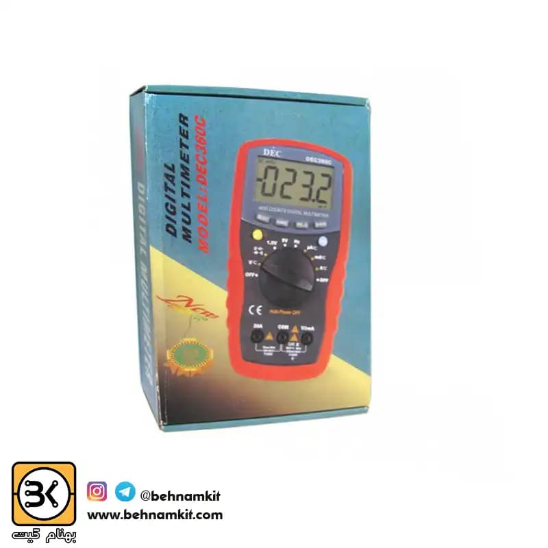 مولتی متر اتو رنج DEC360C — تصویر ۲