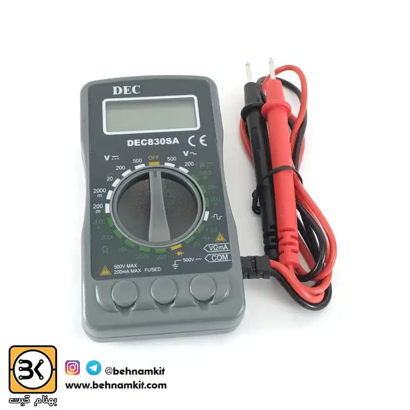مولتي متر ديجيتال DEC مدل 830SA // كوچك — تصویر ۲